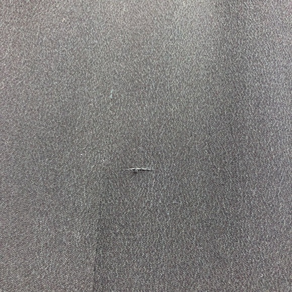 Vintage Black Square Sweatheart Neckline Puff Sleeve 100% Midi Silk Dress - Picture 16 of 16